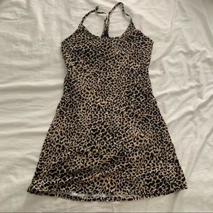 Outdoor Voices leopard exercise dress small